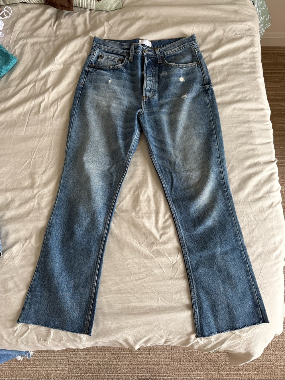 Classic Blue Distressed Jeans